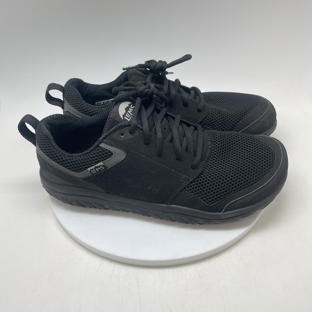 Lems Primal Zen Shoes Mens 11.5 Black Barefoot Minimalist Sneakers Athletic